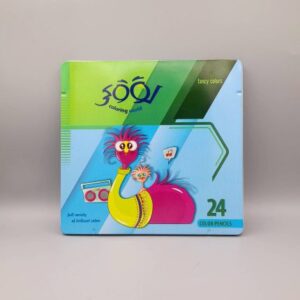 مداد رنگی 24 فلزی تخت لوکی